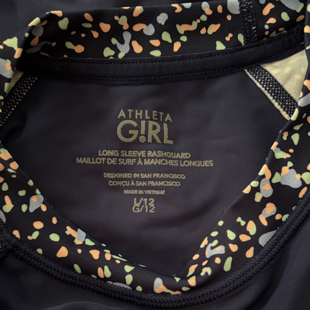 Athleta Girl Rashguard Size L/12 - Picture 3 of 4